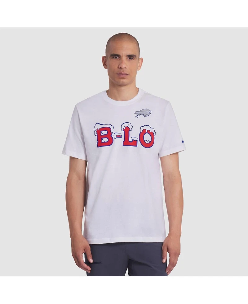 Nike Men's White Buffalo Bills 2025 Rivalries Collection Essential T-Shirt