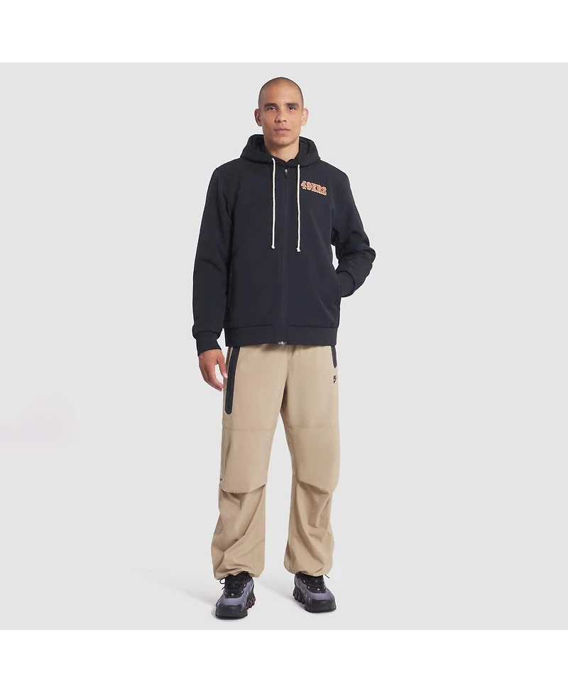 Nike Men's Black San Francisco 49ers 2025 Rivalries Collection Sideline Full-Zip Bomber Jacket