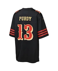 Nike Big Boys and Girls Brock Purdy Black San Francisco 49ers 2025 Rivalries Collection Game Jersey