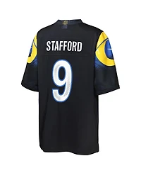 Nike Big Boys and Girls Matthew Stafford Midnight Blue Los Angeles Rams 2025 Rivalries Collection Game Jersey