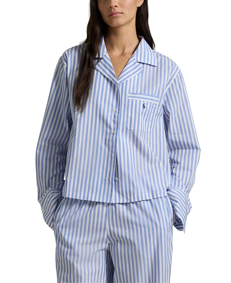 Polo Ralph Lauren Women's 2-Piece Buttoned Shirt and Pants Pajama Set