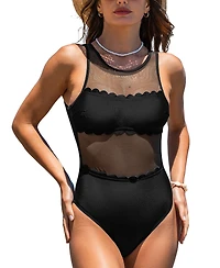 Cupshe Women's Smoke & Mirrors One-Piece Swimsuit