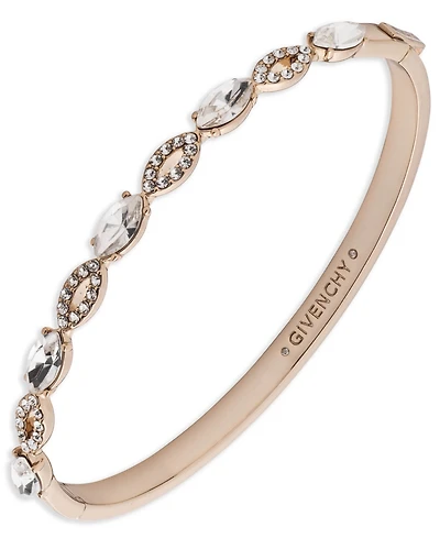 Givenchy Crystal Stone Gold-Tone Bangle Bracelet