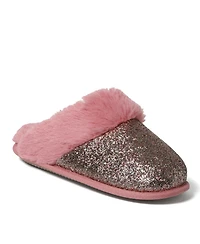 Dearfoams Cozyfoams Women's Glitter Scuff Slipper with Gift Bag