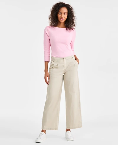 Style & Co Petite Pleated Pants, Macy's Exclusive