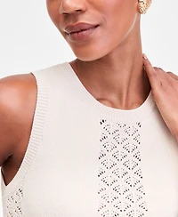 I.n.c. International Concepts Women's Crochet-Panel Sweater Vest, Macy's Exclusive