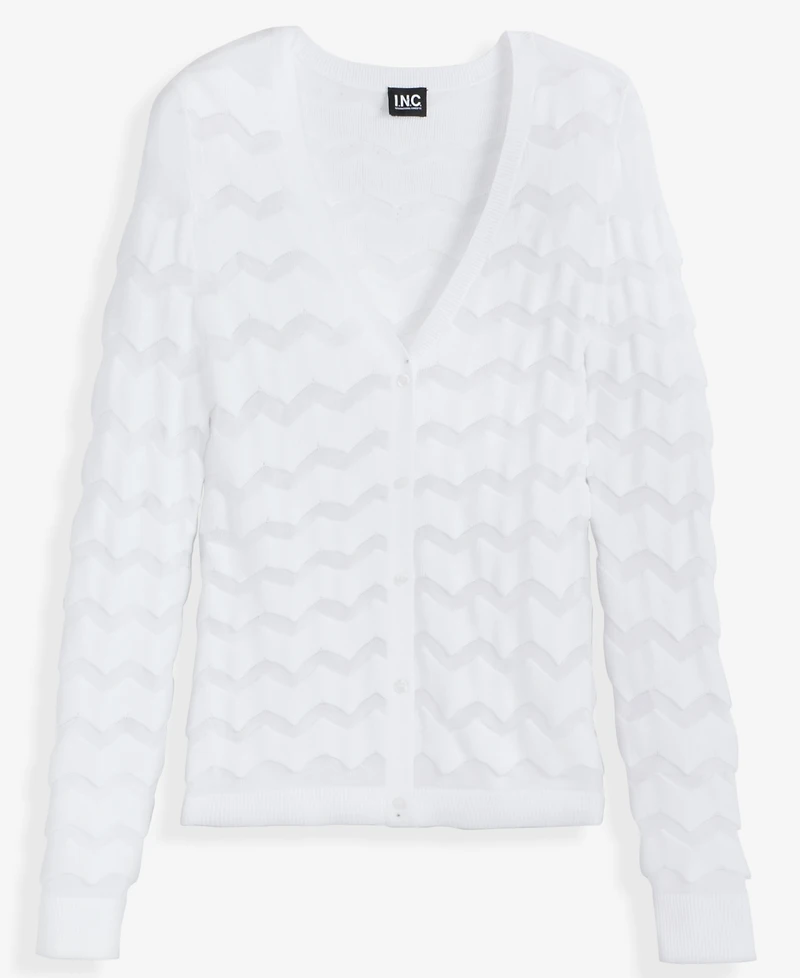I.n.c. International Concepts Women's Chevron Stitch Cardigan, Macy's Exclusive