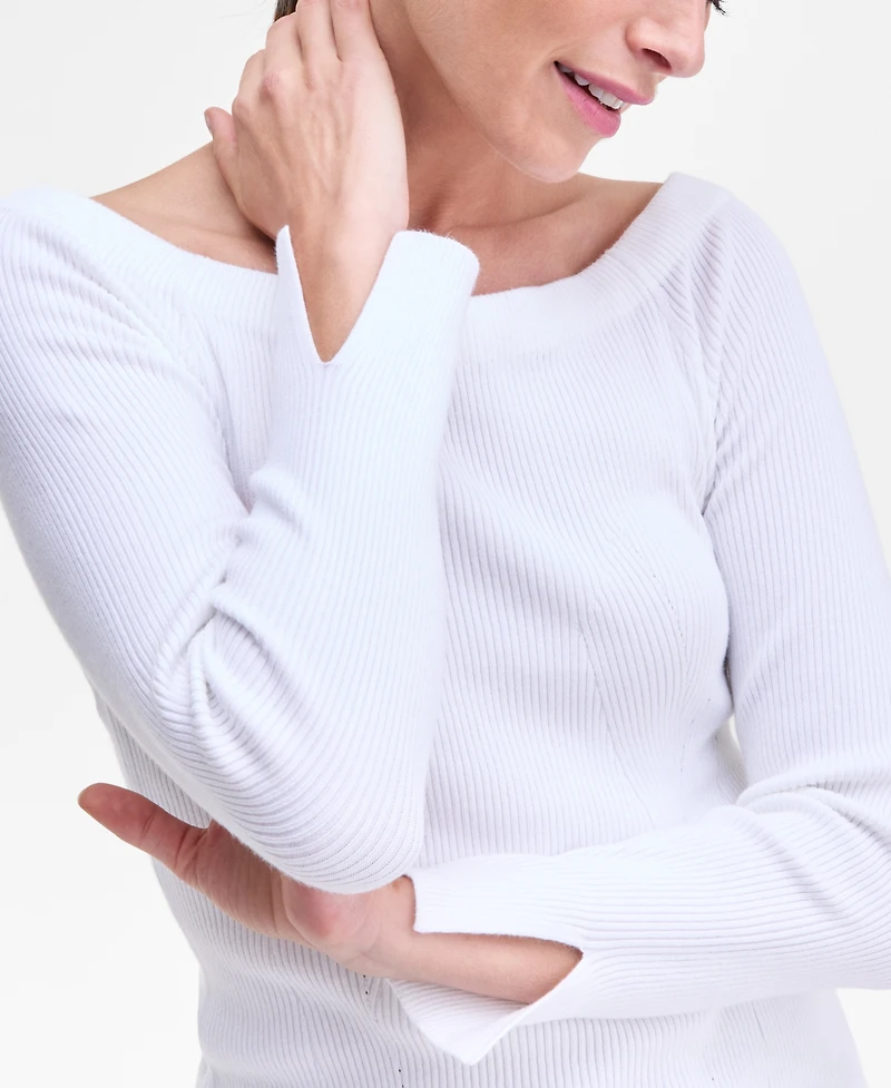 I.n.c. International Concepts Women's Wide-Neck Sweater, Macy's Exclusive