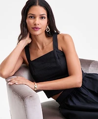 I.n.c. International Concepts Women's Pintuck-Pleat Cropped Tank, Macy's Exclusive