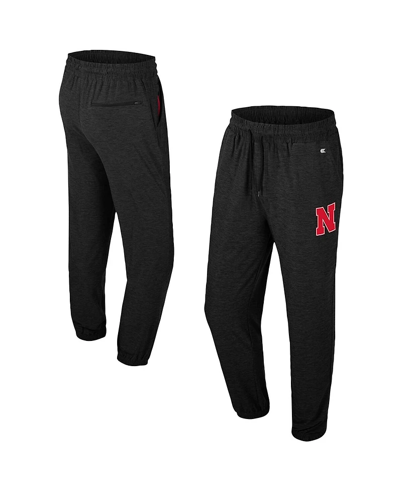 Colosseum Men's Black Nebraska Huskers Revolution Jogger Pants