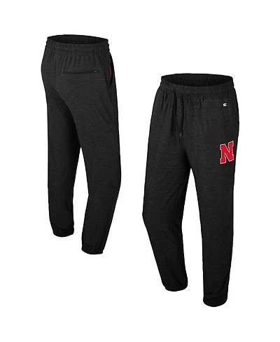 Colosseum Men's Black Nebraska Huskers Revolution Jogger Pants