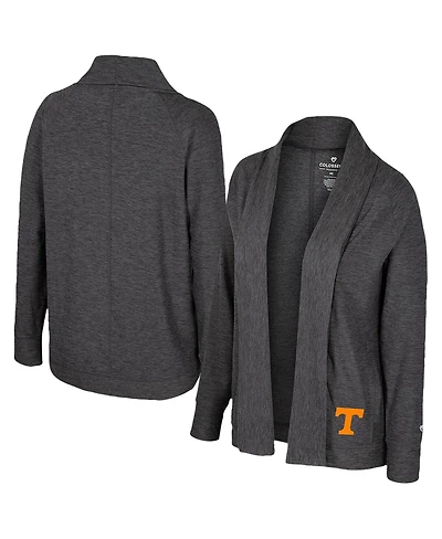 Colosseum Women's Charcoal Tennessee Volunteers Dash Cardigan Sweater