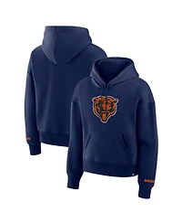 Fanatics Women's Navy Chicago Bears Legacy Fleece Pullover Hoodie