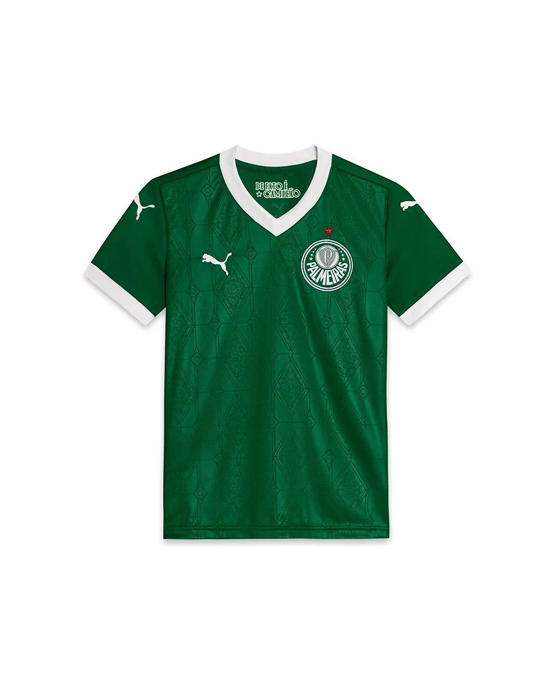 Puma Big Boys and Girls Green Se Palmeiras 2025/26 Home Replica Jersey
