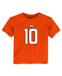 Nike Toddler Bo Nix Orange Denver Broncos Player Name Number T-Shirt
