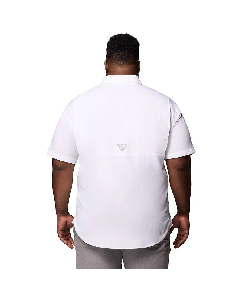 Columbia Men's White Tennessee Volunteers Big Tall Tamiami Omni-Shade Button-Down Shirt