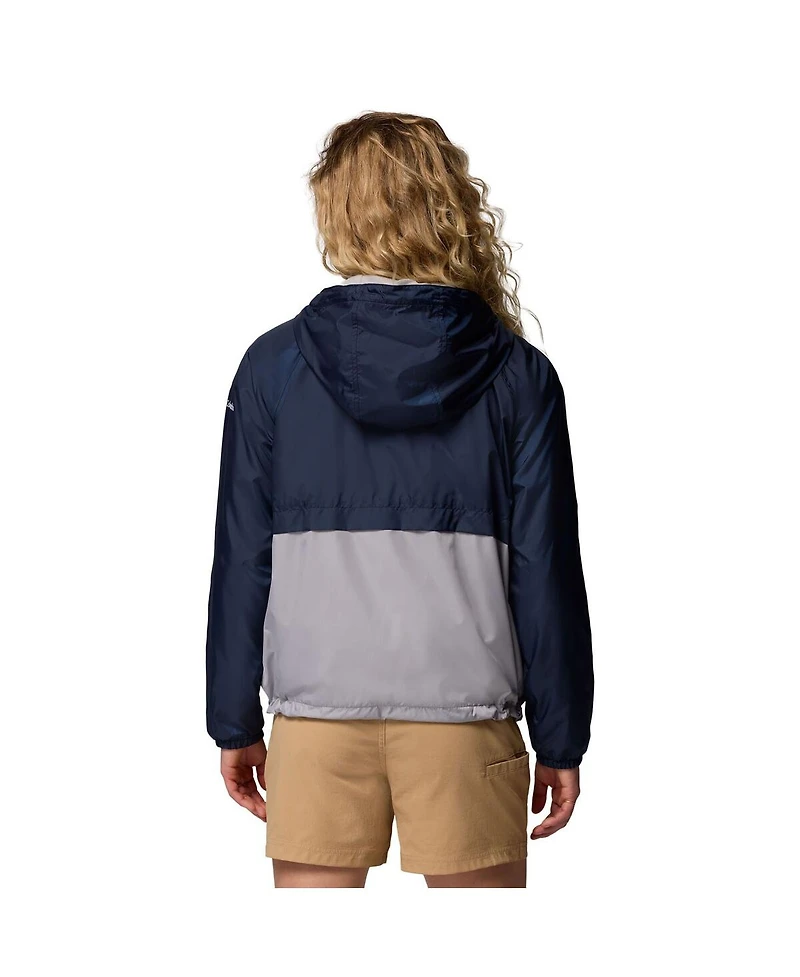 Columbia Women's Navy/Gray Dallas Cowboys Spire Hoodie Windbreaker Jacket