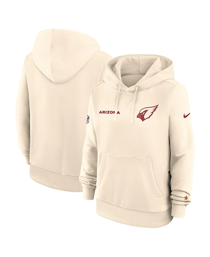 Nike Women's Natural Arizona Cardinals 2025 Rivalries Collection Standard Issue Sideline Dri-fit Hoodie