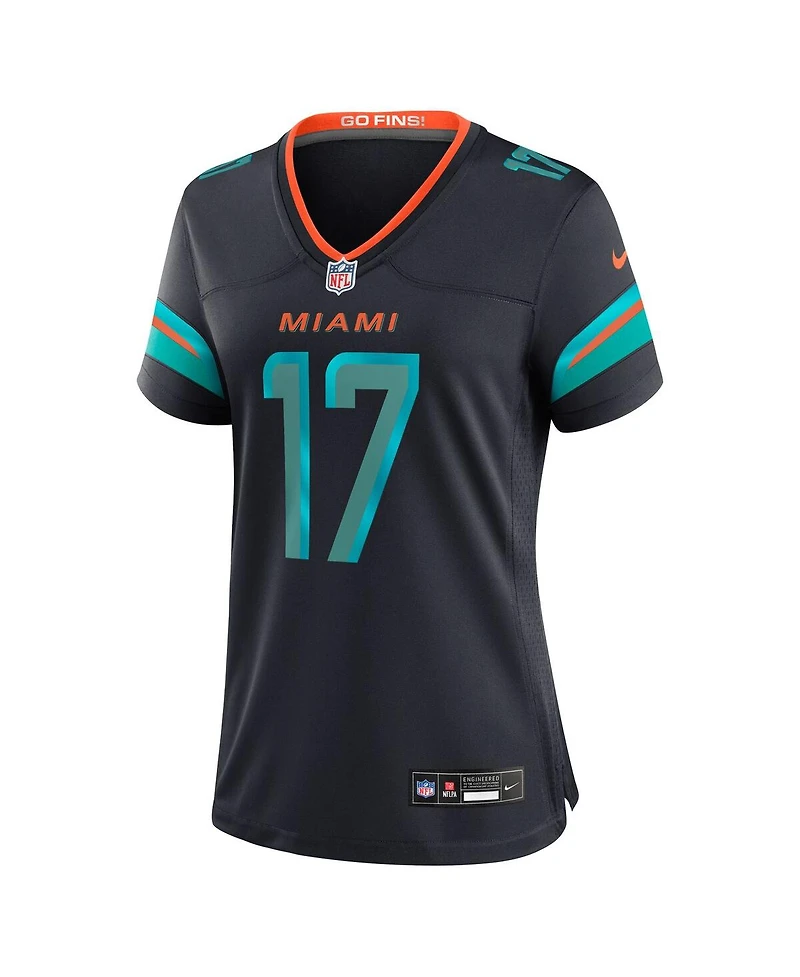 Nike Women's Jaylen Waddle Pitch Blue Miami Dolphins 2025 Rivalries Collection Game Jersey