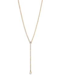 Givenchy Cubic Zirconia Crystal Gold-Tone Long Y Necklace