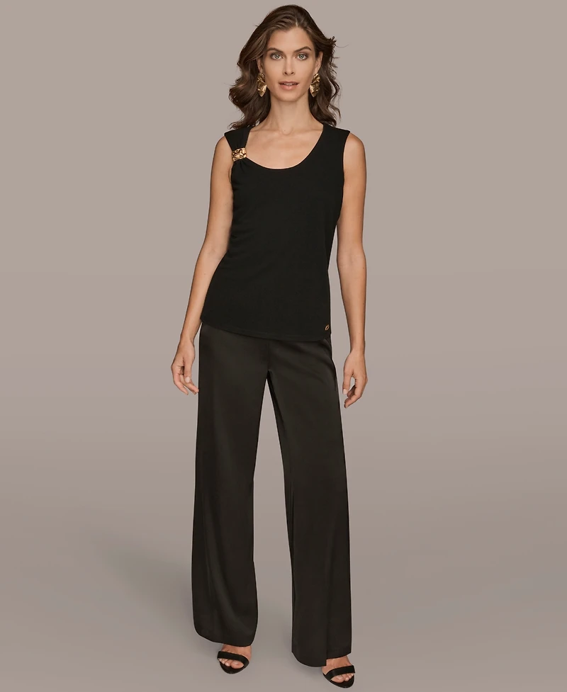 Donna Karan New York Women's Petite Scoop Neck Tank Top