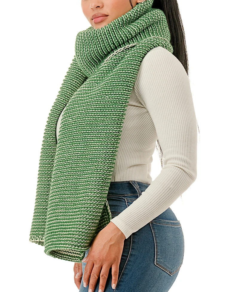 Marcus Adler Knit Two Tone Scarf