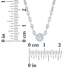 Macy's 2-Pc. Diamond Necklace Set (1/6 ct. t.w.) in 14K Yellow Gold over Sterling Silver or Sterling Silver