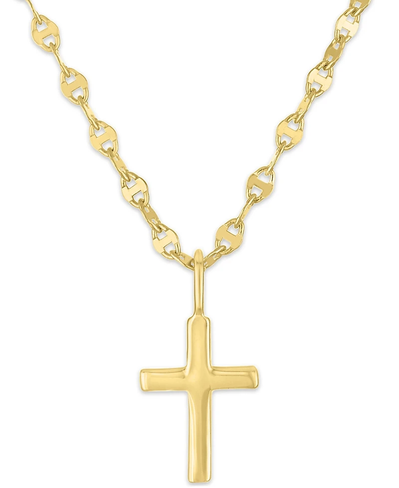 Macy's 2-Pc. Diamond Necklace Set (1/20 ct. t.w.) in 14K Yellow Gold Over Sterling Silver