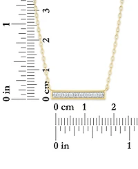 Macy's 2-Pc. Diamond Necklace Set (1/4 ct. t.w.) in 14K Yellow Gold Over Sterling Silver