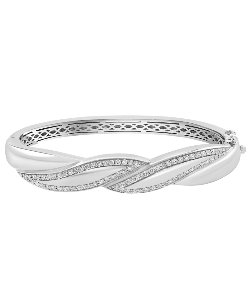 Effy Collection Diamond Bangle (1-1/6 ct. t.w.) in Sterling Silver