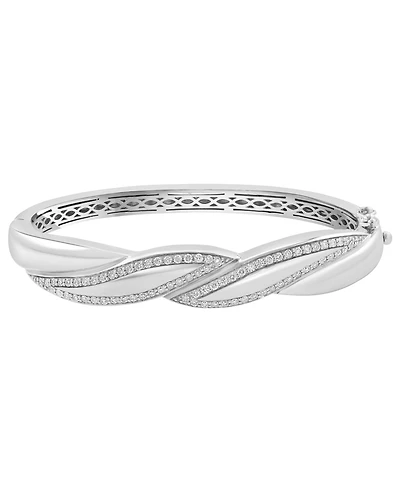 Effy Collection Diamond Bangle (1-1/6 ct. t.w.) in Sterling Silver