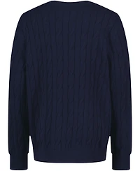 Tommy Hilfiger Boys 2T-7 Crewneck Cable Knit Sweater