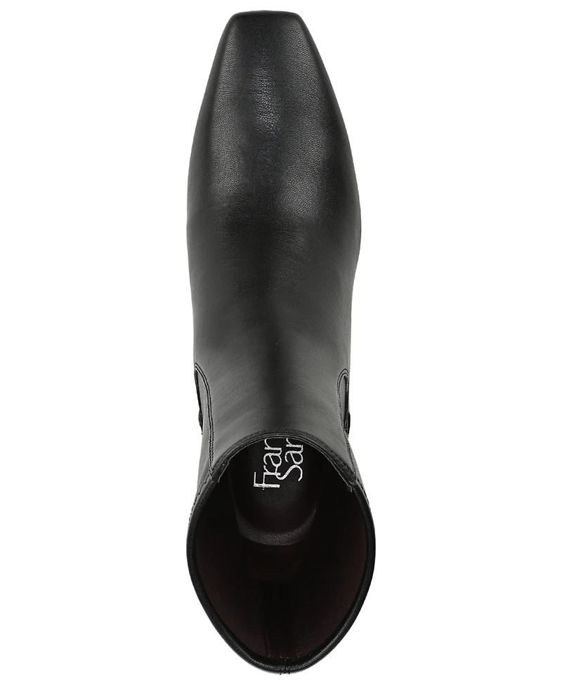 Franco Sarto Women's Tarrin Square Toe Zip Short Boots
