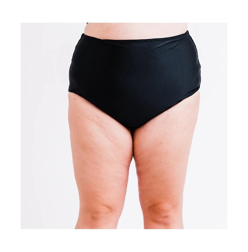 Calypsa Plus High-Waisted Bikini Bottom