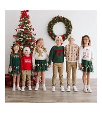 Sweet Wink Toddler Girls Gingerbread Cutie Christmas Long Sleeve Shirt