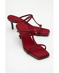 Prologue Shoes Mocha Strap Heel Sandal (Women)