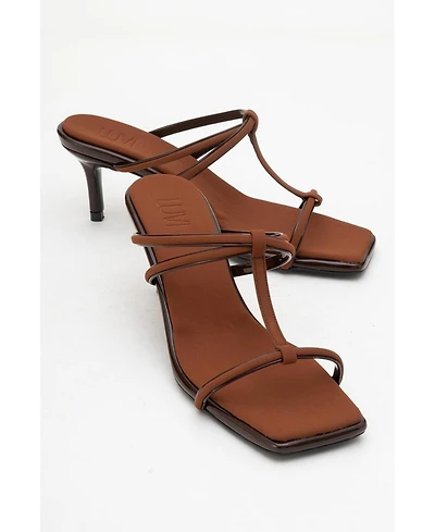 Prologue Shoes Mocha Strap Heel Sandal (Women)