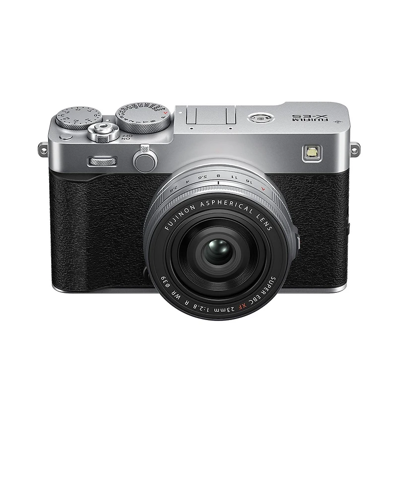 Fujifilm X-E5 Mirrorless Camera with Xf 23mm f/2.8 R Wr Lens, Silver