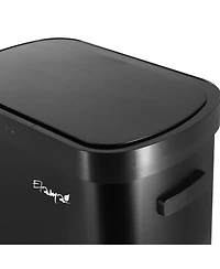 Elama 13 Gallon Automatic Sensor Hands Free Trash Can in Black