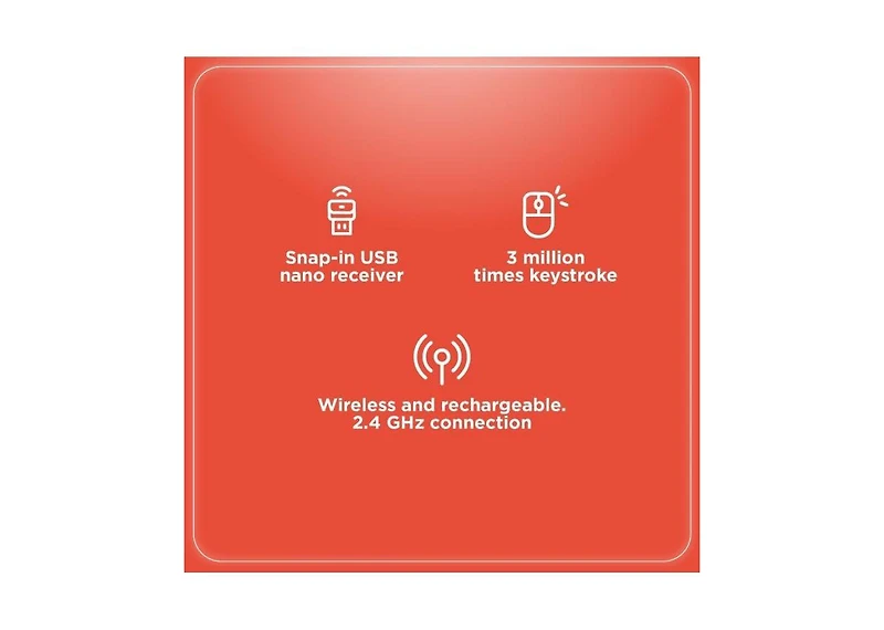RadioShack 2.4G Wireless Keyboard and Mouse Combo, Quiet Typing, Ergonomic Design, Usb Nano Receiver, Plug-and-Play, Pink Pc Accessories
