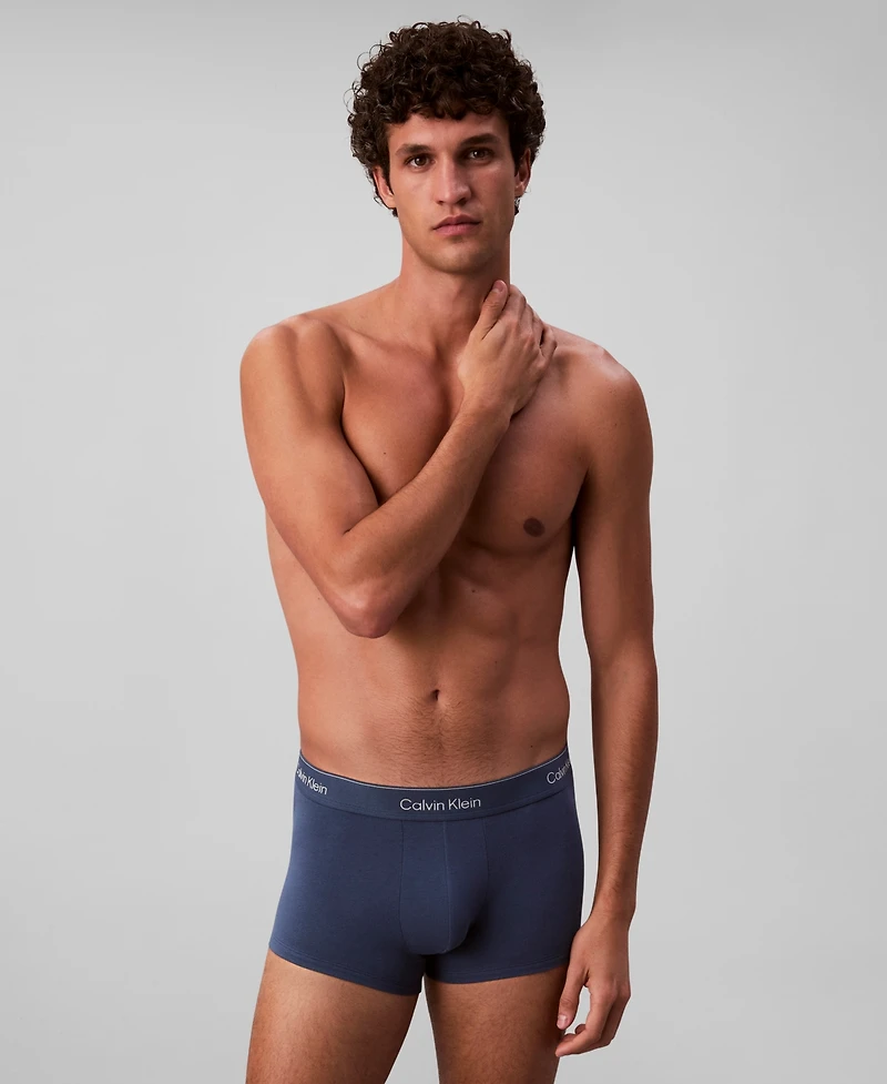 Calvin Klein Men's 3-Pack Icon Stretch Low Rise Trunks