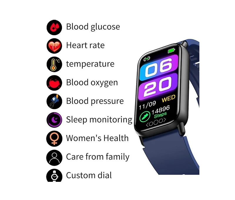 Ruxing Smart Comprehensive Health Monitor Your 24/7 Wellness Partner -Yellow