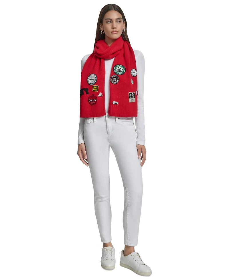 Dkny Women's Nyc Patches Scarf