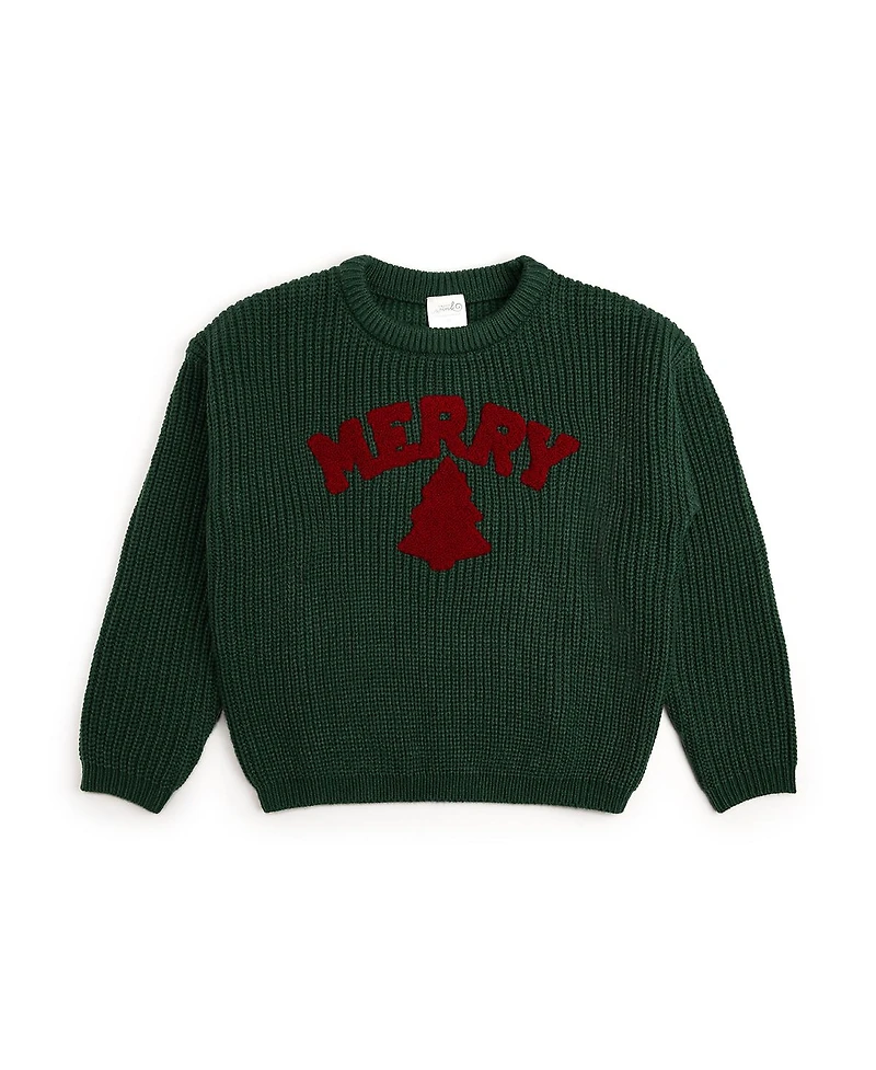 Sweet Wink Little and Big Boys Merry Patch Christmas Knit Sweater
