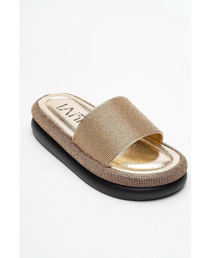 Prologue Shoes Oeste Rhinestone Platform Sandal (Women)