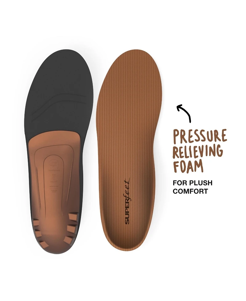 Superfeet Men's Copper - Cushioning Memory Foam Arch Support Insole 11.5-13 Men / 12.5-14 Women