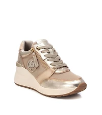 Carmela Leather Collection Women's Wedge Sneakers By Xti