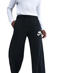 Nike Women's Club Fleece Mid-Rise Wide-Leg Pants