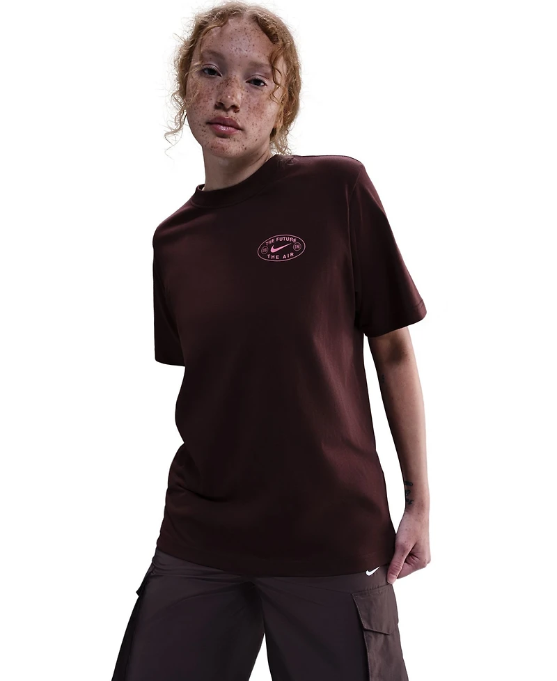 Nike Women's Ribbed Collar Loose T-Shirt