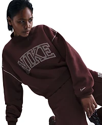 Nike Women's Phoenix Fleece Mock-Neck Sweatshirt